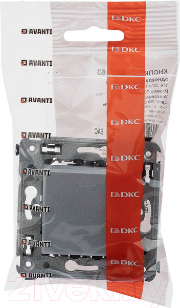 Изображение товара Выключатель DKC Avanti 4404153 (закаленная сталь)