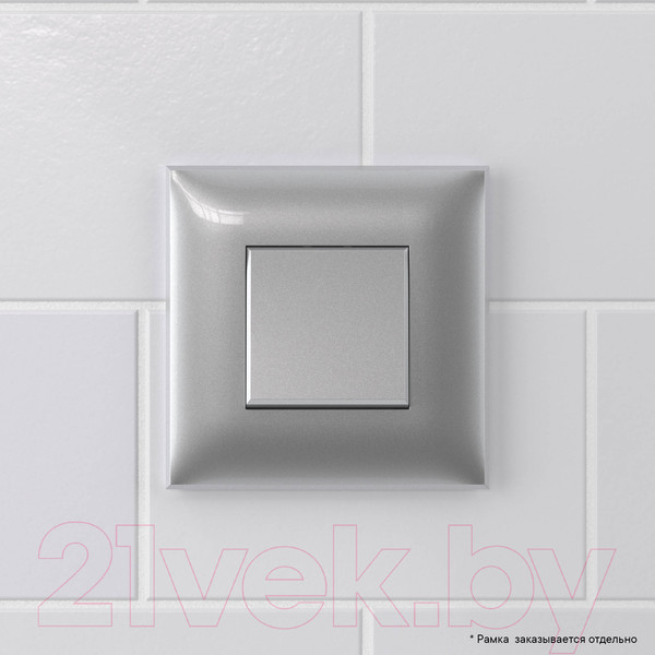 Изображение товара Выключатель DKC Avanti 4404153 (закаленная сталь)