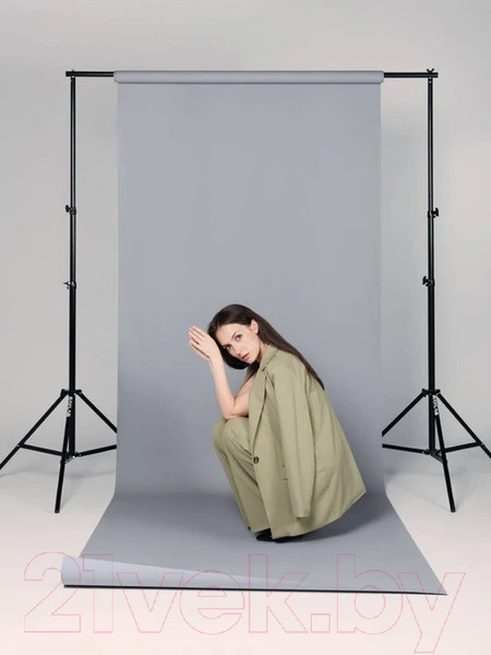 Изображение товара Фон бумажный RayLab 017 (1.35x6м, светло-серый)