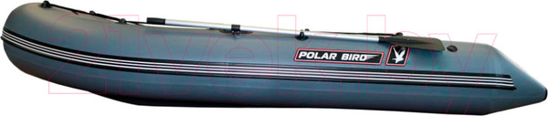 Изображение товара Надувная лодка Polar Bird Merlin PB-340M ПБ33 стеклокомпозит (серый)