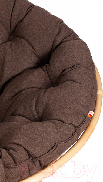 Изображение товара Кресло садовое Tetchair Papasan Eco P115-1/SP STD c подушкой ремешками (натуральный/ткань коричневый)
