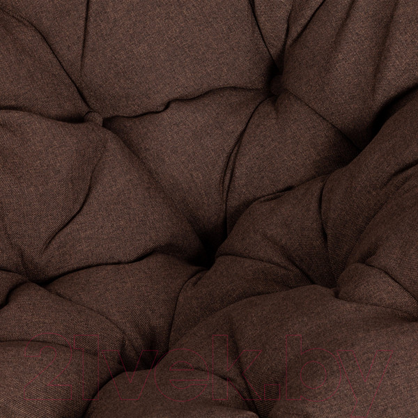 Изображение товара Кресло садовое Tetchair Papasan Eco P115-1/SP STD c подушкой ремешками (натуральный/ткань коричневый)