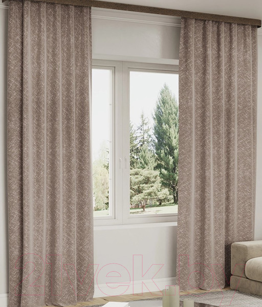 Изображение товара Штора LEGRAND Блисс 150x280 / 58118945 (бежевый)