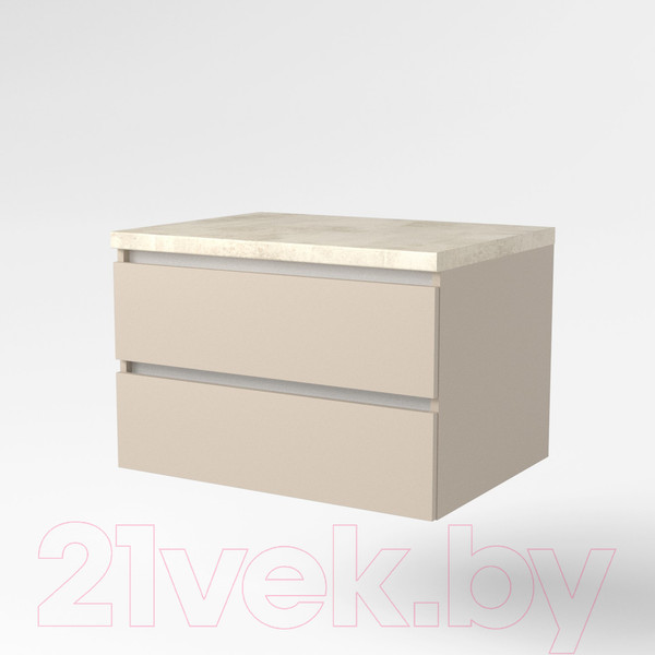 Изображение товара Тумба под умывальник Дабер 002 / Т2.8.0.17Б (бежевый/белый)