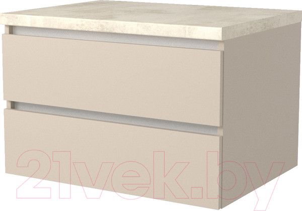 Изображение товара Тумба под умывальник Дабер 002 / Т2.8.0.17Б (бежевый/белый)