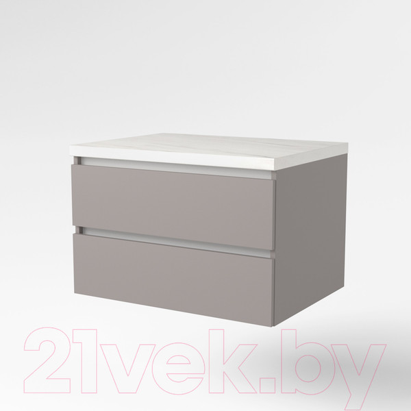 Изображение товара Тумба под умывальник Дабер 002 / Т2.8.0.4Б (серый/белый)