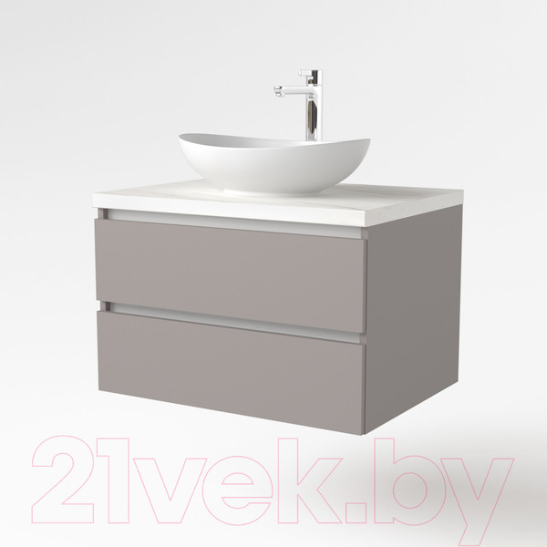 Изображение товара Тумба под умывальник Дабер 002 / Т2.8.0.4Б (серый/белый)