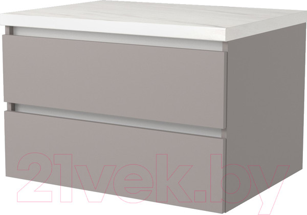 Изображение товара Тумба под умывальник Дабер 002 / Т2.8.0.4Б (серый/белый)