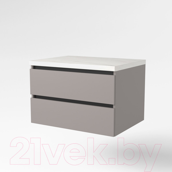 Изображение товара Тумба под умывальник Дабер 002 / Т2.8.0.4Ч (серый/черный)