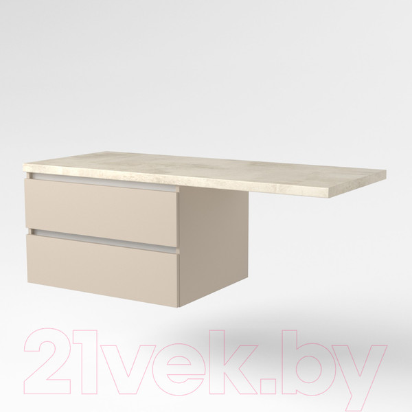 Изображение товара Тумба под умывальник Дабер 003 / Т3.8.0.17Б (бежевый/белый)