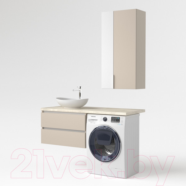 Изображение товара Тумба под умывальник Дабер 003 / Т3.8.0.17Б (бежевый/белый)