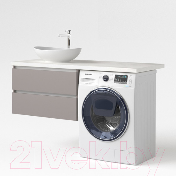 Изображение товара Тумба под умывальник Дабер 003 / Т3.8.0.4Б (серый/белый)