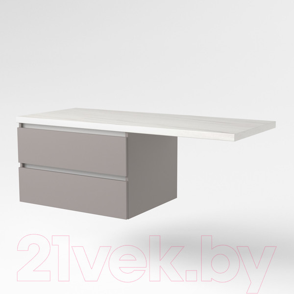 Изображение товара Тумба под умывальник Дабер 003 / Т3.8.0.4Б (серый/белый)