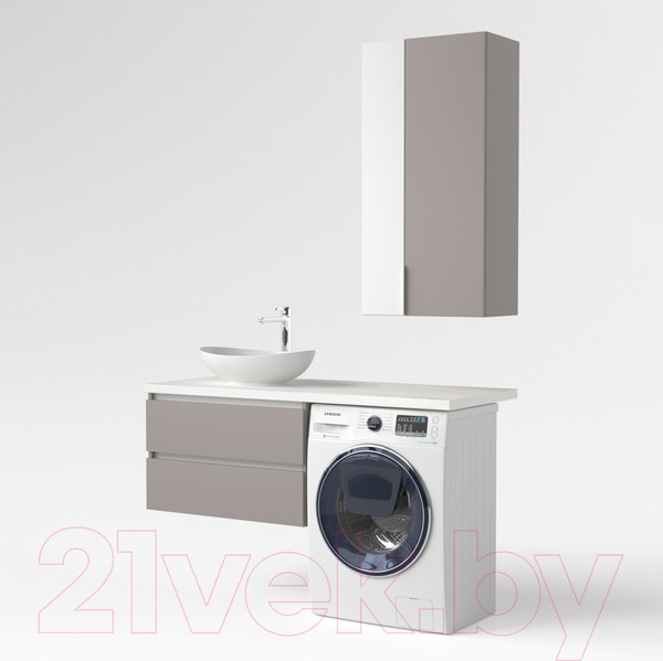 Изображение товара Тумба под умывальник Дабер 003 / Т3.8.0.4Б (серый/белый)