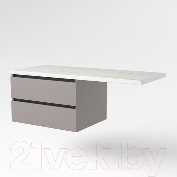 Изображение товара Тумба под умывальник Дабер 003 / Т3.8.0.4Ч (серый/черный)