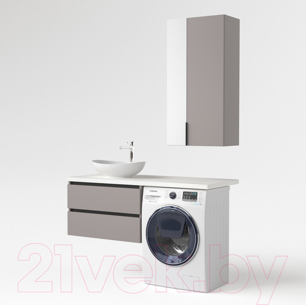 Изображение товара Тумба под умывальник Дабер 003 / Т3.8.0.4Ч (серый/черный)