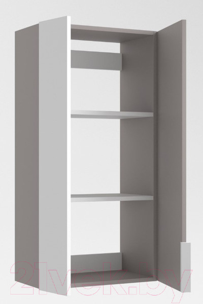 Изображение товара Шкаф для ванной Дабер 022 / Ш22.0.0.4Б (серый/белый)