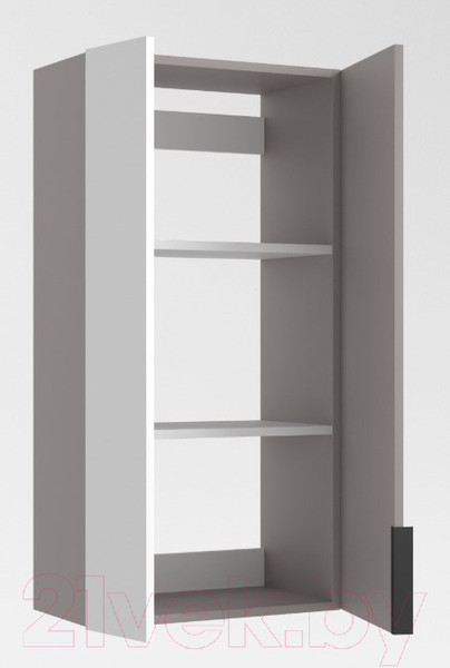 Изображение товара Шкаф для ванной Дабер 022 / Ш22.0.0.4Ч (серый/черный)