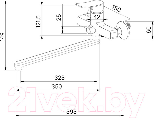 Изображение товара Смеситель Milardo Demi DEMSB00M10