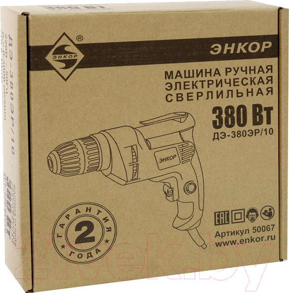 Изображение товара Дрель Энкор ДЭ-380ЭР/10
