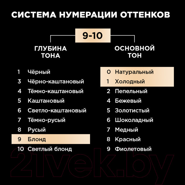 Изображение товара Крем-краска для волос Luminance Стойкая 9.10 (перламутровый блонд)