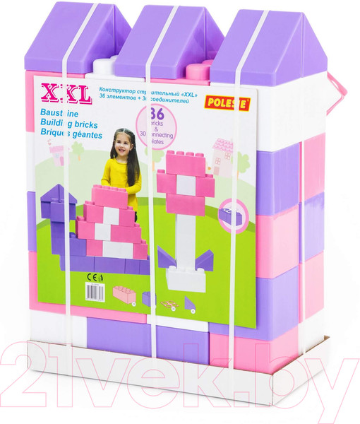 Изображение товара Конструктор Полесье Строительный XXL/ 68064 (36эл)