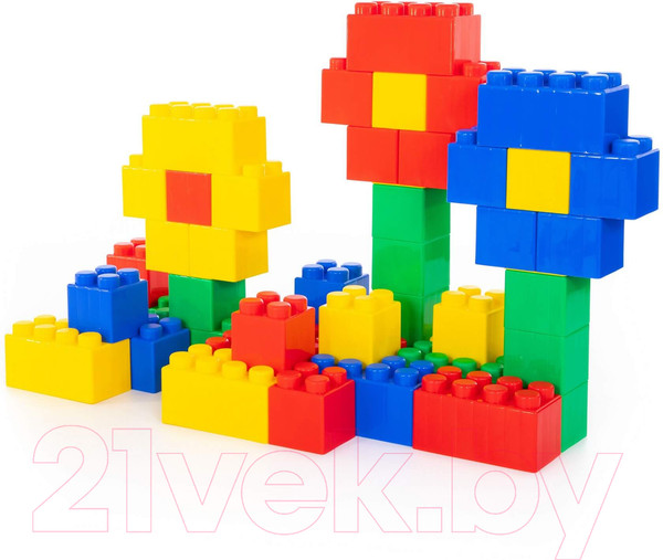 Изображение товара Конструктор Полесье Строительный XXL / 68033 (45эл)