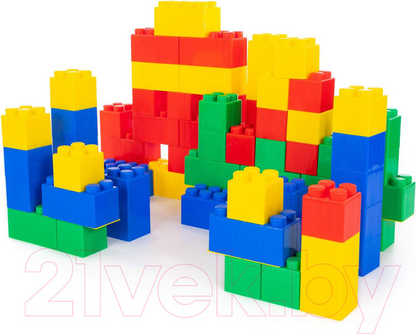Изображение товара Конструктор Полесье Строительный XXL / 68040 (72эл)
