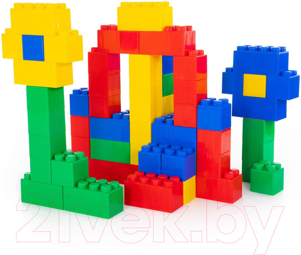 Изображение товара Конструктор Полесье Строительный XXL / 68040 (72эл)