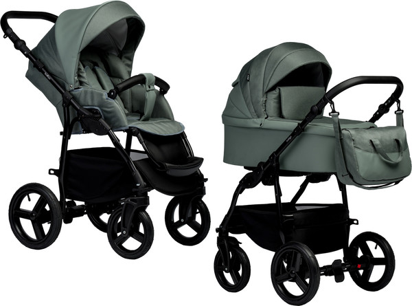 Изображение товара Детская универсальная коляска INDIGO Impulse Eco 2 в 1 (Ie 01, шалфей кожа/шалфей)