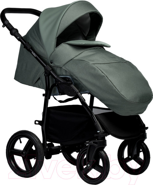 Изображение товара Детская универсальная коляска INDIGO Impulse Eco 2 в 1 (Ie 01, шалфей кожа/шалфей)