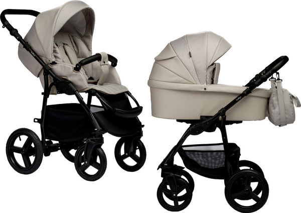 Изображение товара Детская универсальная коляска INDIGO Impulse Eco 2 в 1 (Ie 02, бежевая кожа/бежевый)