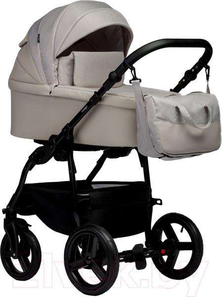 Изображение товара Детская универсальная коляска INDIGO Impulse Eco 2 в 1 (Ie 02, бежевая кожа/бежевый)