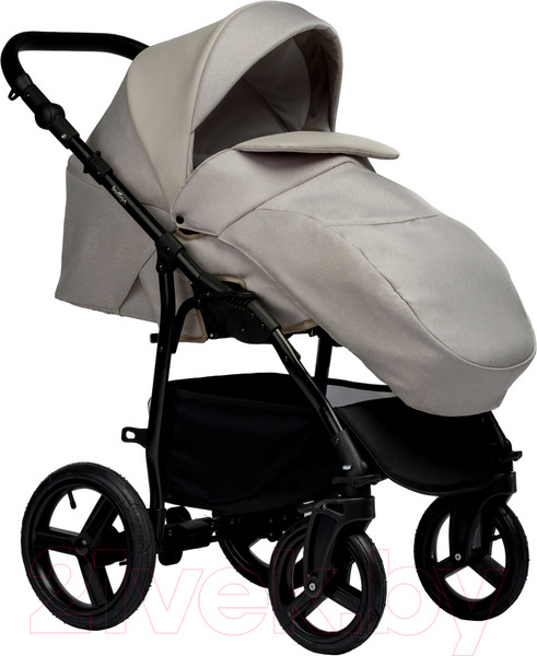 Изображение товара Детская универсальная коляска INDIGO Impulse Eco 2 в 1 (Ie 02, бежевая кожа/бежевый)