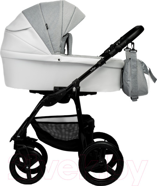 Изображение товара Детская универсальная коляска INDIGO Impulse Eco 2 в 1 (Ie 03, белая кожа/серый)