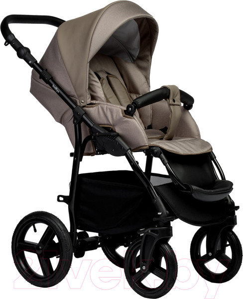 Изображение товара Детская универсальная коляска INDIGO Impulse Eco 2 в 1 (Ie 05, темно-бежевая кожа/темно-бежевый)