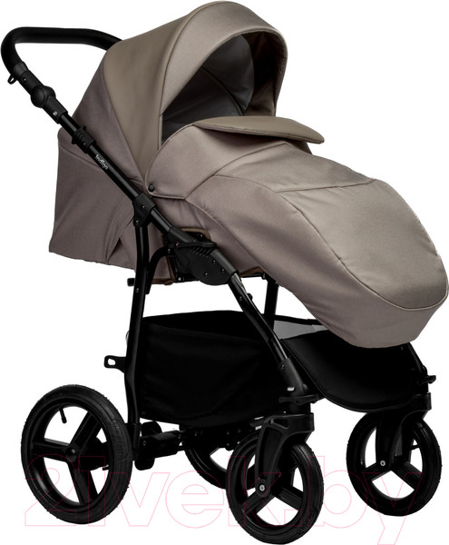Изображение товара Детская универсальная коляска INDIGO Impulse Eco 2 в 1 (Ie 05, темно-бежевая кожа/темно-бежевый)