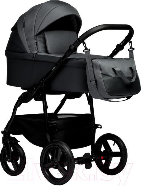 Изображение товара Детская универсальная коляска INDIGO Impulse Eco 2 в 1 (Ie 06, серая кожа/серый)