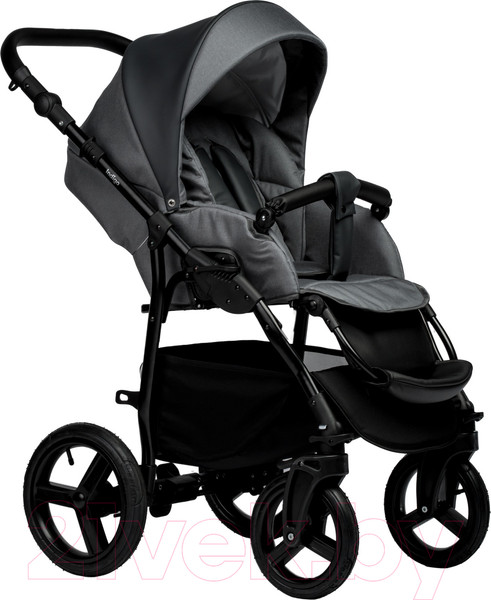 Изображение товара Детская универсальная коляска INDIGO Impulse Eco 2 в 1 (Ie 06, серая кожа/серый)