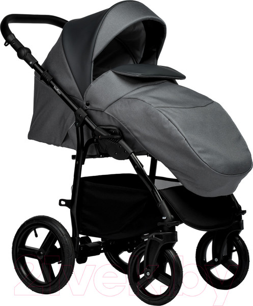 Изображение товара Детская универсальная коляска INDIGO Impulse Eco 2 в 1 (Ie 06, серая кожа/серый)