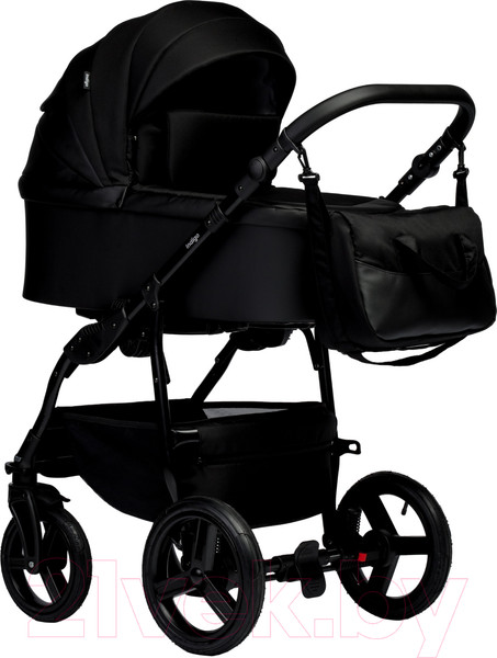 Изображение товара Детская универсальная коляска INDIGO Impulse Eco 2 в 1 (Ie 08, черная кожа/черный)