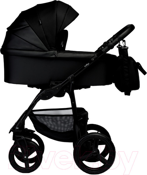 Изображение товара Детская универсальная коляска INDIGO Impulse Eco 2 в 1 (Ie 08, черная кожа/черный)