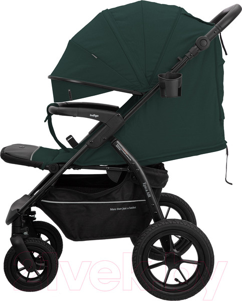 Изображение товара Детская прогулочная коляска INDIGO Epica XL Air (темно-зеленый)