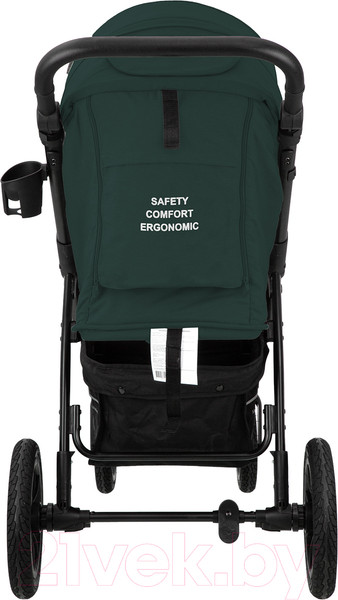 Изображение товара Детская прогулочная коляска INDIGO Epica XL Air (темно-зеленый)