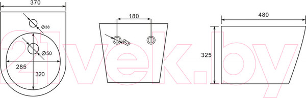 Изображение товара Биде подвесное Abber Bequem AC1151