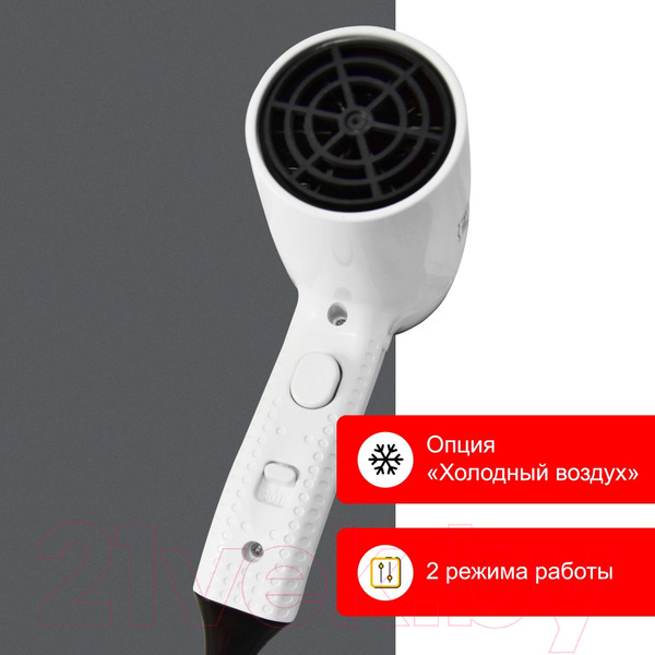 Изображение товара Фен настенный Puff 1202B (белый)