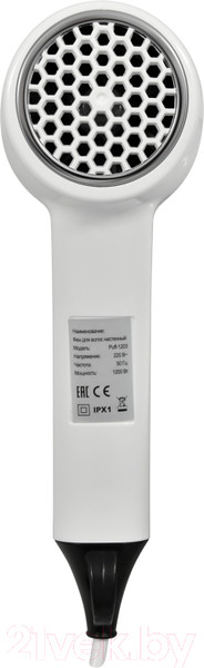 Изображение товара Фен настенный Puff 1203B (белый)