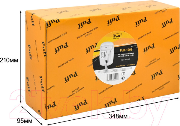 Изображение товара Фен настенный Puff 1203B (белый)