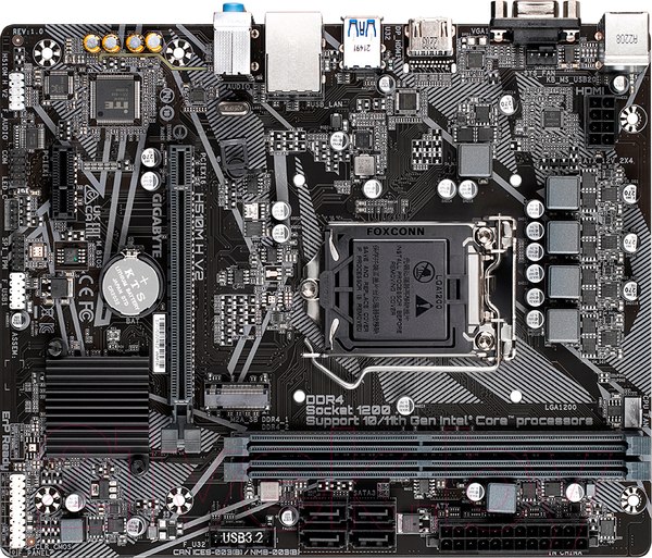 Изображение товара Материнская плата Gigabyte H510M H V2