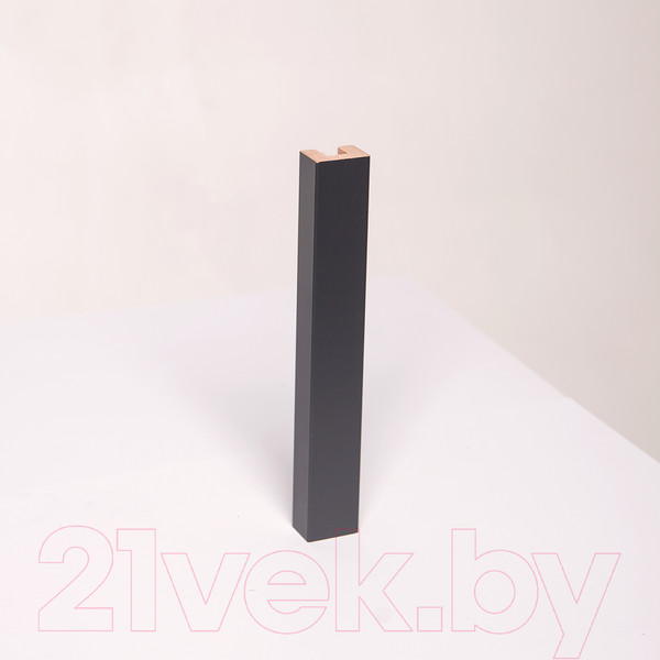 Изображение товара Рейка интерьерная Andlen Decor Г-190 МДФ Графит (2800x28x20мм)